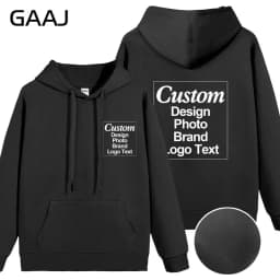 Custom Hoodie Sweatshirt 56% Cotton Blend 400gsm Heavyweight Thick Warm Fleece Winter Print Logo Text Photo Design Men Women