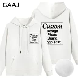 Custom Hoodie Sweatshirt 56% Cotton Blend 400gsm Heavyweight Thick Warm Fleece Winter Print Logo Text Photo Design Men Women