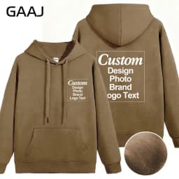 Custom Hoodie Sweatshirt 56% Cotton Blend 400gsm Heavyweight Thick Warm Fleece Winter Print Logo Text Photo Design Men Women