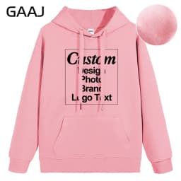 Custom Hoodie Sweatshirt 56% Cotton Blend 400gsm Heavyweight Thick Warm Fleece Winter Print Logo Text Photo Design Men Women