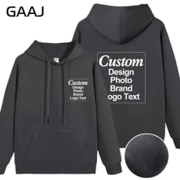 Custom Hoodie Sweatshirt 56% Cotton Blend 400gsm Heavyweight Thick Warm Fleece Winter Print Logo Text Photo Design Men Women