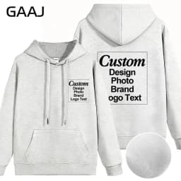 Custom Hoodie Sweatshirt 56% Cotton Blend 400gsm Heavyweight Thick Warm Fleece Winter Print Logo Text Photo Design Men Women