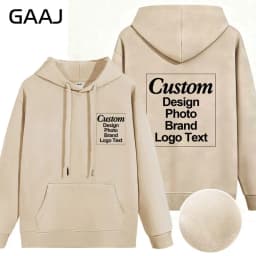 Custom Hoodie Sweatshirt 56% Cotton Blend 400gsm Heavyweight Thick Warm Fleece Winter Print Logo Text Photo Design Men Women