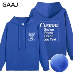 Custom Hoodie Sweatshirt 56% Cotton Blend 400gsm Heavyweight Thick Warm Fleece Winter Print Logo Text Photo Design Men Women