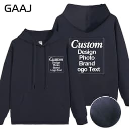Custom Hoodie Sweatshirt 56% Cotton Blend 400gsm Heavyweight Thick Warm Fleece Winter Print Logo Text Photo Design Men Women