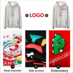 Fashion Men Women Sweatshirt Embroidery Logo Cotton Hoodies Printing Personalized Pattern Team Brand Clothing Custom Logo