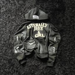 Y2K Hip Hop Hoodie Men Women 3D Print Letter Streetwear Loose Zip Up Cardigan Casual Oversized Pullover Sweatshirt Vintage Trend