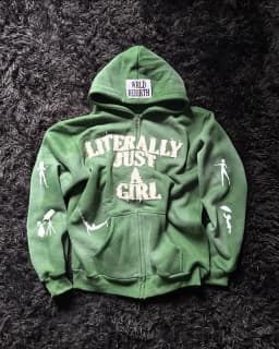 Y2K Hip Hop Hoodie Men Women 3D Print Letter Streetwear Loose Zip Up Cardigan Casual Oversized Pullover Sweatshirt Vintage Trend