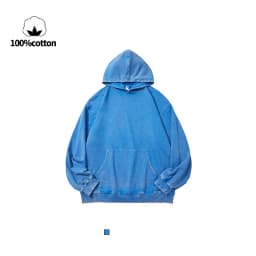 350g Pure Cotton Loose Hooded Sweatshirt | Snowflake Vintage Washed & Wax Dyed | Unisex Autumn/Winter Oversized Top