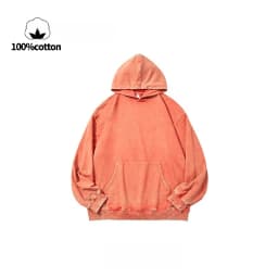 350g Pure Cotton Loose Hooded Sweatshirt | Snowflake Vintage Washed & Wax Dyed | Unisex Autumn/Winter Oversized Top
