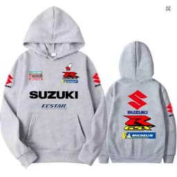 Men's 2026 Suzuki Long-Sleeved Hooded Sweatshirt Fashionable Street Print Off-Road Motorcycle Riding Racing Outdoor Sports