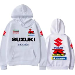 Men's 2026 Suzuki Long-Sleeved Hooded Sweatshirt Fashionable Street Print Off-Road Motorcycle Riding Racing Outdoor Sports