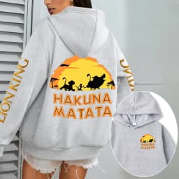 The Lion King HAKUNA MATATA Men Hoodie Cartoon Anime Women Pullover Tops 2026 New Autumn Winter Couple Oversized Sweatshirts