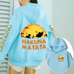 The Lion King HAKUNA MATATA Men Hoodie Cartoon Anime Women Pullover Tops 2026 New Autumn Winter Couple Oversized Sweatshirts