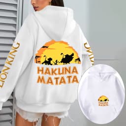 The Lion King HAKUNA MATATA Men Hoodie Cartoon Anime Women Pullover Tops 2026 New Autumn Winter Couple Oversized Sweatshirts