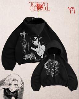 Y2k Tokio Ghoul Collection Hoodies Women Harajuku Streetwear Pullover Zip Up Anime Hoodie Sweatshirt Tracksuit Men Clothing