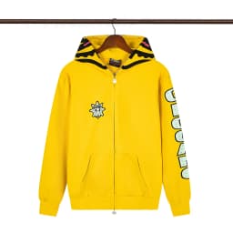 High Street Graffiti Letter Print Terry Zipper Hooded Hoodies for Men and Women Cardigan Hip Hop Loose Cotton Sweatshirts Jacket