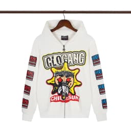 High Street Graffiti Letter Print Terry Zipper Hooded Hoodies for Men and Women Cardigan Hip Hop Loose Cotton Sweatshirts Jacket