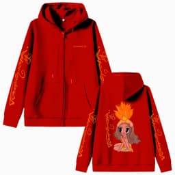 Karol G Tropicoqueta 2025 Zipper Hoodie Men Women Fashion Pop Music Zip Up Jacket Coat Unisex Casual Oversized Zip Up Sweatshirt