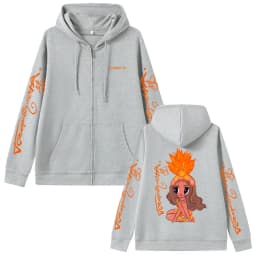 Karol G Tropicoqueta 2025 Zipper Hoodie Men Women Fashion Pop Music Zip Up Jacket Coat Unisex Casual Oversized Zip Up Sweatshirt