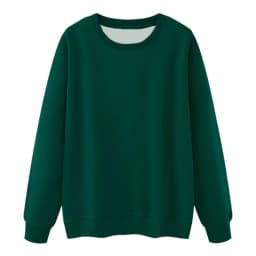 Heavyweight Fleece Lined Sweatshirt Unisex Oversized American Style Warm round Neck Long Sleeve T-Shirt for Autumn Winter