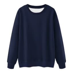 Heavyweight Fleece Lined Sweatshirt Unisex Oversized American Style Warm round Neck Long Sleeve T-Shirt for Autumn Winter