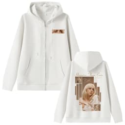 Hot Happier Than Ever 2025 Zipper Hoodie Men Women Fashion Pop Music Zip Up Hoodies Male Vintage Hip Hop Oversized Jacket Coat