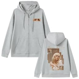 Hot Happier Than Ever 2025 Zipper Hoodie Men Women Fashion Pop Music Zip Up Hoodies Male Vintage Hip Hop Oversized Jacket Coat