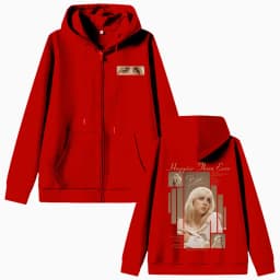 Hot Happier Than Ever 2025 Zipper Hoodie Men Women Fashion Pop Music Zip Up Hoodies Male Vintage Hip Hop Oversized Jacket Coat