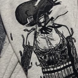 DENJIxREZE hoodies grey y2k chainsawman pullover streetwear top harajuku oversized sweatshirt zipper hoodie women men clothes