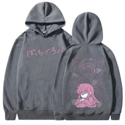 Japanese Manga Bocchi The Rock Hoodies Anime Gotoh Hitori Graphic Sweatshirts Men Women Harajuku Oversized Long Sleeves Pullover