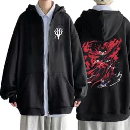 Game Hollow Void Hollow Knight Zipper Hoodie Mens Fashion Hooded Sweatshirt All-match Men Women Anime Black Loose Zip Up Jacket