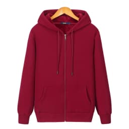 2026 New Autumn Winter Jacket Men Hoodie Velvet Thick Pure Cotton Solid Color Warm And Soft Ladies Zipper Coat Casual Sweatshirt