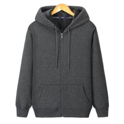2026 New Autumn Winter Jacket Men Hoodie Velvet Thick Pure Cotton Solid Color Warm And Soft Ladies Zipper Coat Casual Sweatshirt