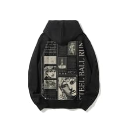 Jojo Bizarre Adventure Hoodies Women Steel Zip Anime Hoodie Harajuku Streetwear Pullover Sweatshirt Y2k Anime Men Clothing