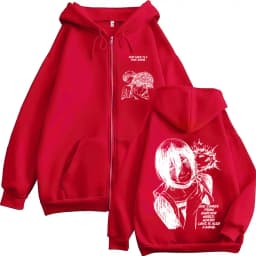 Anime Chainsaw Man Denji Reze manga zipper hoodie men's fashion zipper hoodie jacket jacket