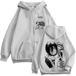 Anime Chainsaw Man Denji Reze manga zipper hoodie men's fashion zipper hoodie jacket jacket