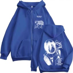 Anime Chainsaw Man Denji Reze manga zipper hoodie men's fashion zipper hoodie jacket jacket
