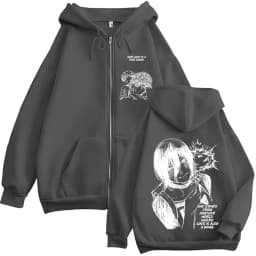 Anime Chainsaw Man Denji Reze manga zipper hoodie men's fashion zipper hoodie jacket jacket
