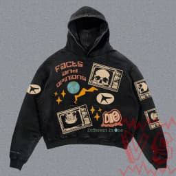 Harajuku skull letter oversized sweatshirt hoodie body armor hoodies women goth y2k tops 2026 new streetwear gothic clothes