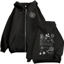 Game "Life is Strange" Printed Zipper Hoodie Men and Women Long Sleeve Fashion Loose Hoodie Loose Hoodie Hoodie Hoodie Coat