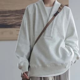2023 New Spring and Autumn Fashion Simple Trendy Men's V-Neck Loose Casual Small Puppy Handsome Lazy Men's Oversize Sweater