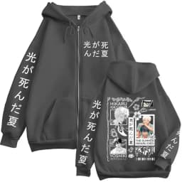 Anime Summer Nikko Passes Away Yoshiki Hikaru Manga Zipper Hoodie Men and Women Fashion Zipper Hoodie Long Sleeve Jacket