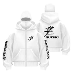 Suzuki Hayabusa motorcycle logo outdoor extreme sports enthusiasts 2026 new men's windproof face mask hooded coat