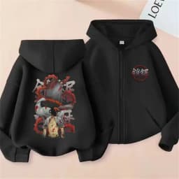 Anime Chainsaw Person Washing Retro Zipper Hoodie cartoon Electric Second Pochita Funny Picture Men's and Women's Comic Jacket