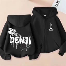 Anime Chainsaw Person Washing Retro Zipper Hoodie cartoon Electric Second Pochita Funny Picture Men's and Women's Comic Jacket