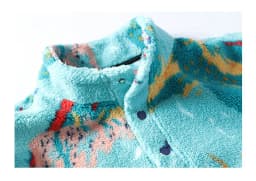 Autumn Winter Men's Fleece Thicken Warm Stand Collar Sweater Printed Knit Sweater Base Pullovers Printing Hoodie