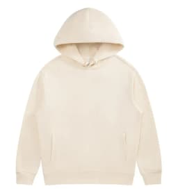 Custom Logo Autumn Unisex 100% Cotton French Terry Loose Fit Hoodie Plain Long Sleeve Drawstring Hooded Sweatshirt