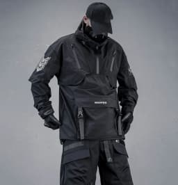 Teachewear Tactical Jackets Men Fashion Streetwear Jackets Hooded Windbreaker Hip Hop Harajuku Jackets