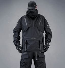 Teachewear Tactical Jackets Men Fashion Streetwear Jackets Hooded Windbreaker Hip Hop Harajuku Jackets